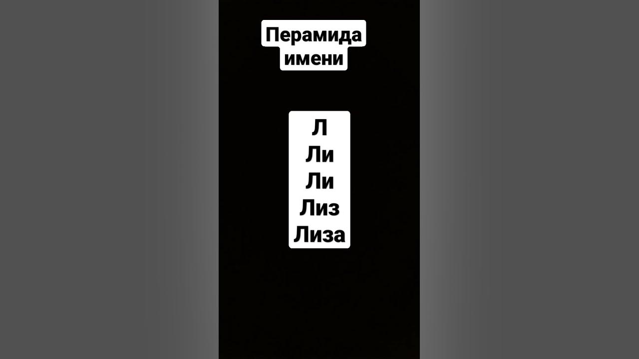 Имя Лиза - YouTube