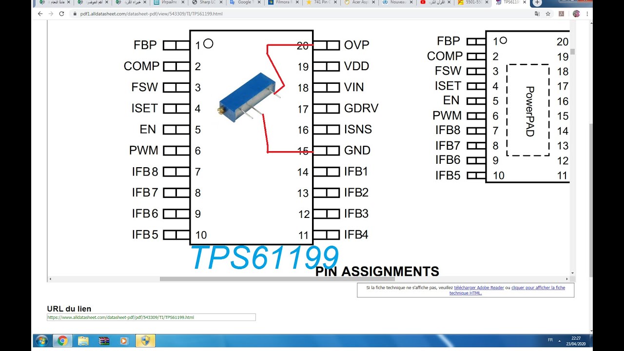 الدليل والبرهان لسبب استعمال المقاومة المتغيرةفي دائرة TPS61199 - YouTube