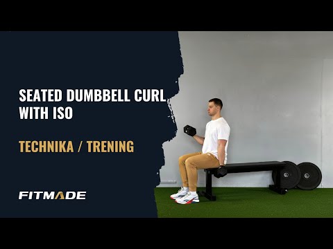 Miniatura filmu: Seated dumbbell curl with iso – technika