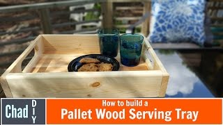 This is a simple project were all I use is some free pallet wood and a 1 by 4 pine board to build a serving tray. Tools Used- - Makita 