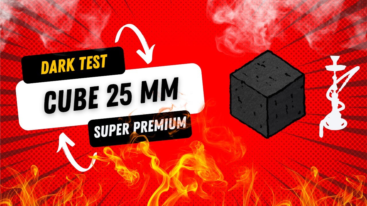 Testing shisha charcoal: make it off, goes dark and light up by itself again