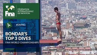 Aleksandr Bondar - Top 3 dives | FINA World Championships