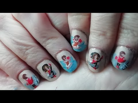 vintage Pin-up nails #arte #art #nailart