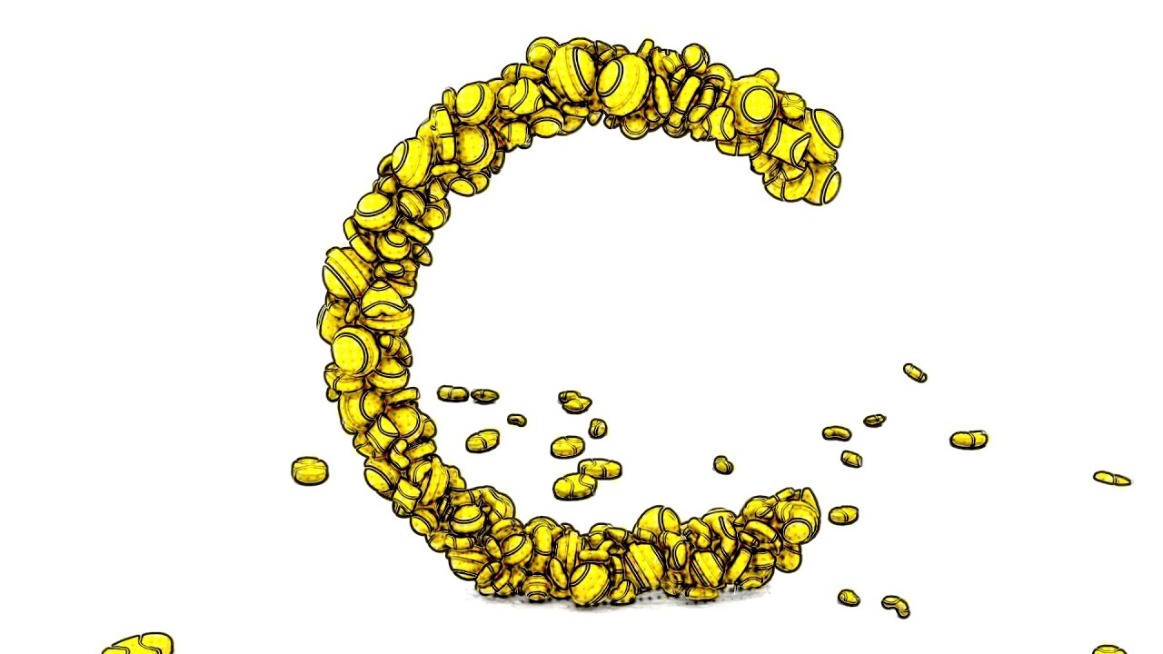 Learn Letter C on 3d Color Candies | Sparta Halftone Pop Effects (sponsored by preview2effects)