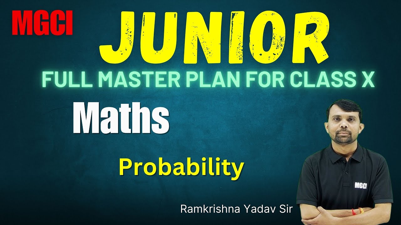 Probability- L-66-Maths-Class 10th | MGCI | NEET | IIT-JEE 