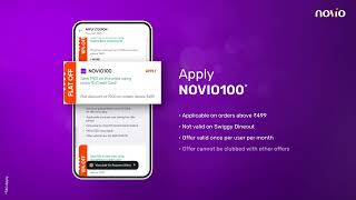 How to save ₹100 on Swiggy with novio FD Credit Cards! screenshot 1