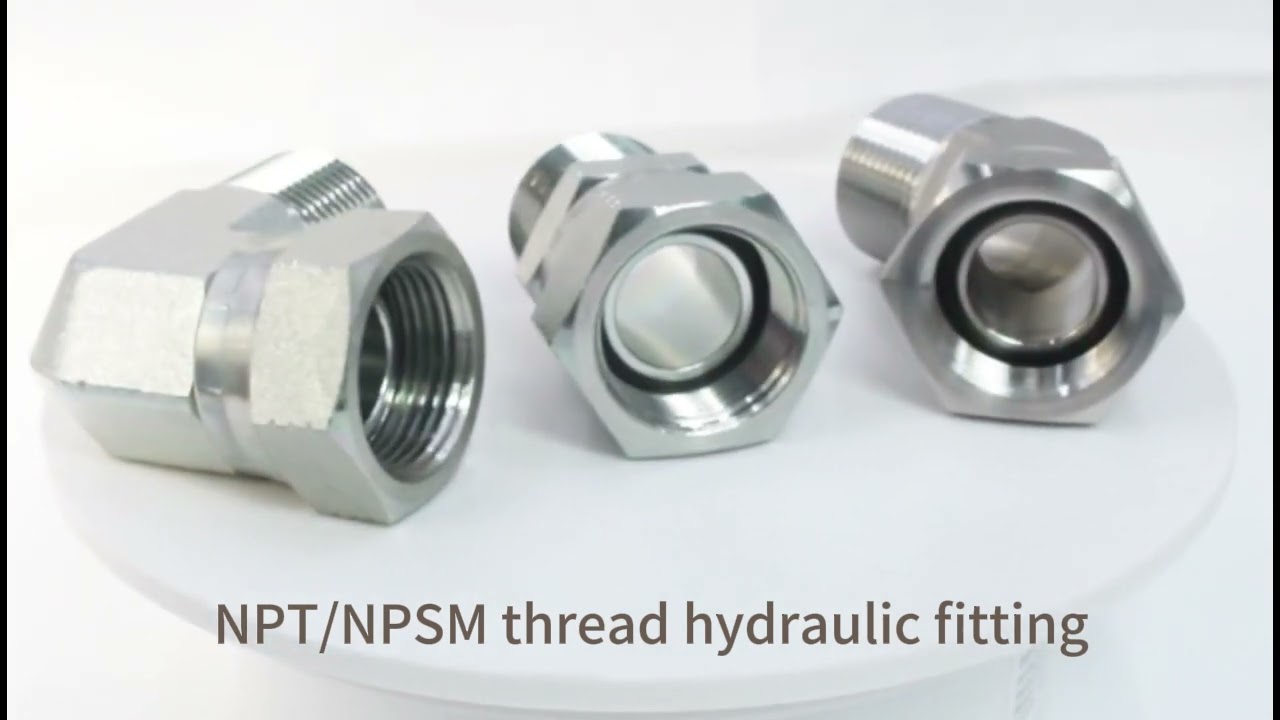 NPT/NPSM thread stainless steel / carbon steel  hydraulic fittings