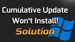 windows 11 cumulative update won’t install or download fix [2024]