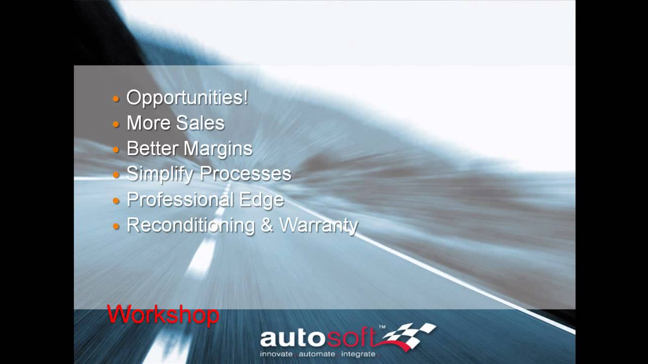 Demonstration - Autosoft Automotive, Workshop, Parts, Dealership ...