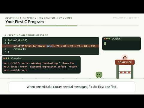 3.9–Your First C Program