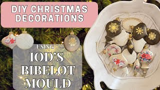 DIY Christmas Ornaments | Using IOD’s Bibelot Mould for Unique Holiday Decor