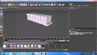 3D Text Tutorial - Cinema 4D