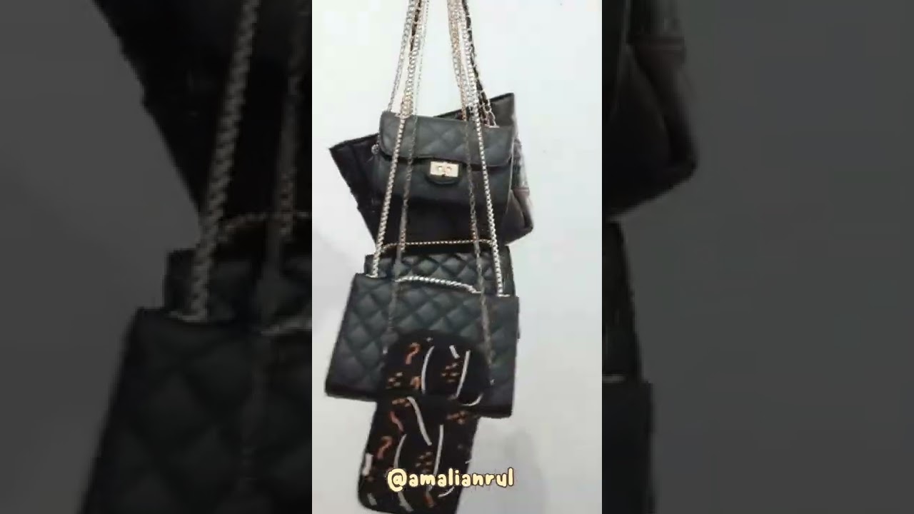 SHOPEE HAUL TAS HITAM 2022