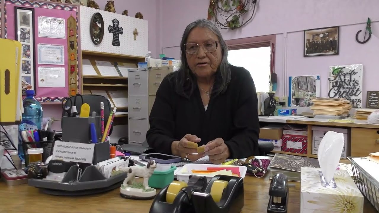 Aaniiih elder Elizabeth Fox discusses St. Paul’s Mission School and boarding school