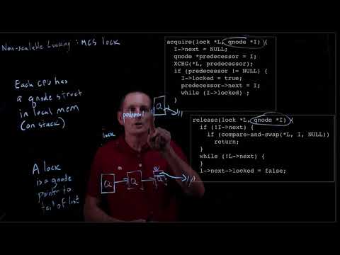 CS 134 OS—21:  Non-Scalable Locking: MCS lock