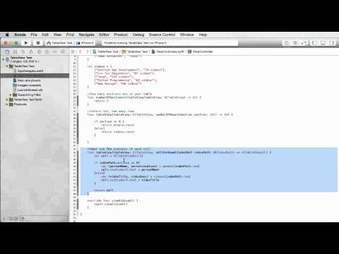 iOS Development with Swift Tutorial - 22 - Grouped Table Views