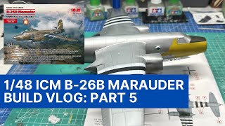 1/48 ICM B26B Marauder, Build Series  Part 5: Painting