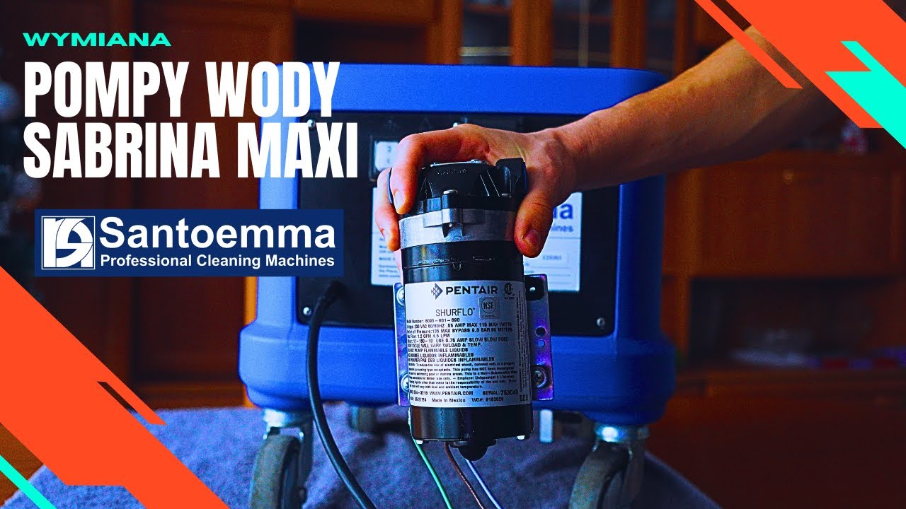 Wymiana pompy wody Santoemma MAXI na SHURFLO 8095-901-890 | Brilliant Clean