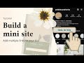 Build a micro site: add multiple links in bio (with Carrd) | pebbles + herbs tutorials (subtitles)