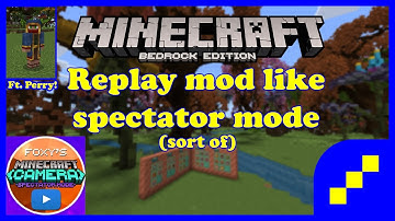 Replay mod for Minecraft Bedrock edition! (sort of) Ft. Perry Pines | MCBE Addon showcase