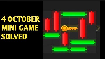4 October Mini Game 🎮| Hamster Kombat Mini Game 4 October | 4 October Puzzle Game