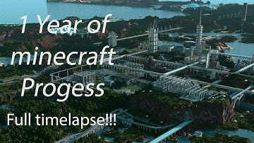 Our Minecraft server 2024 timelapse