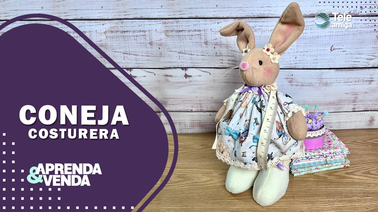 🐰✨ Conejita Costurera: La Manualidad Más Tierna Que Harás Esta Temporada #aprendayvenda