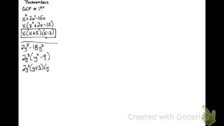 5.4 Factor and Solve Polynomial Equations pt1