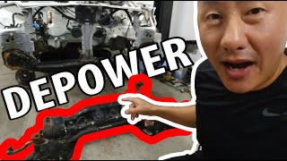 My Honda Civic K Swap Part 2: No Power Steering Rack
