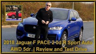 2018 Jaguar F PACE 2 0d R Sport Auto AWD 5dr  | Review and Test Drive