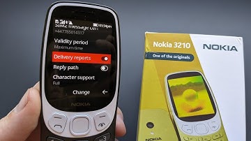Enable SMS Message Delivery Reports on Nokia 3210 4G Phone