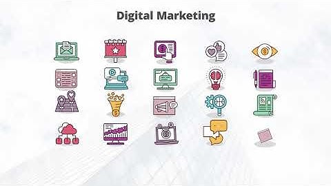 Digital Marketing - Flat Animation Icons | After Effects Elements - Envato elements