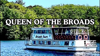 Norfolk Broads Tour River Cruise # Onboard Queen Of The Broads.