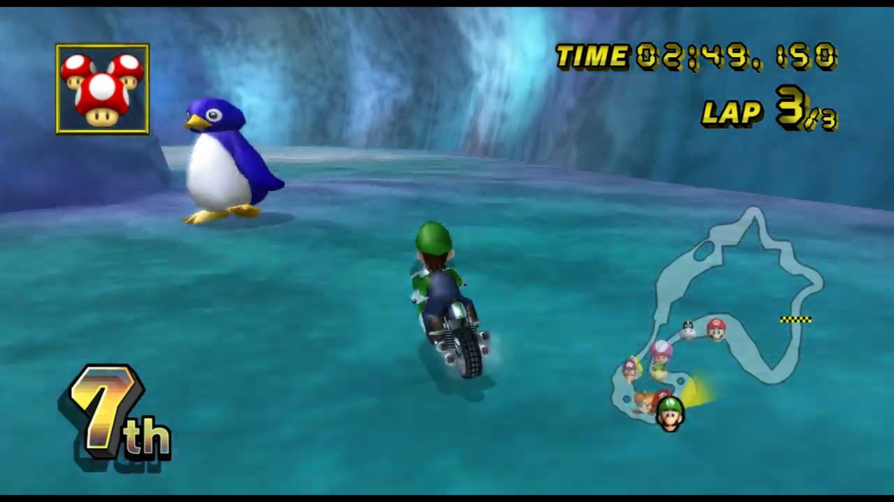 Mario Kart Wii - 150cc Banana Cup Grand Prix (Luigi Gameplay, Mach Bike) [HD 1440p 60fps]