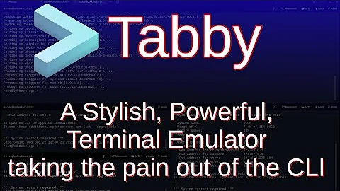 Tabby - An Open Source Terminal Emulator tool for the modern self hoster.