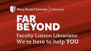 SBU Libraries Faculty Liaisons