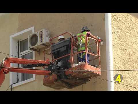 კოსტავას გამზირზე გარე ფასადის შეღებვა, რეაბილიტაცია მიმდინარეობს 31.07.2019