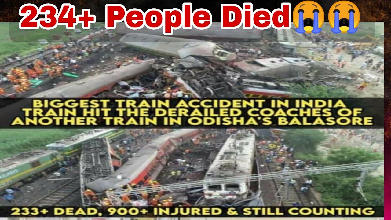 Biggest Train Accident in India _ 233+ People Died 😭 YouTube