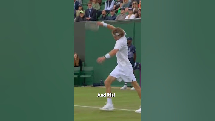 Andrey Rublev hits himself several times with tennis racket | #shorts
