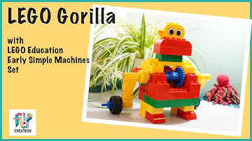Build it yourself - LEGO Gorilla // Featuring LEGO Education Early Simple Machines Set (9656)
