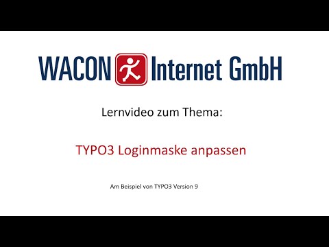 Anpassen der Login-Maske in TYPO3