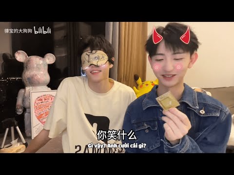 [Engsub/BL] Couple Blindfolded Challenge - Hot warning ⚠ BL kiss | Chen Lv & Liu Cong