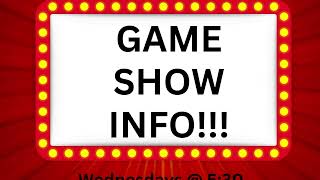 Game Show Info Episode 6  Game Shows Are A Thing