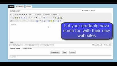 How to create student pages with the wiki EditMe