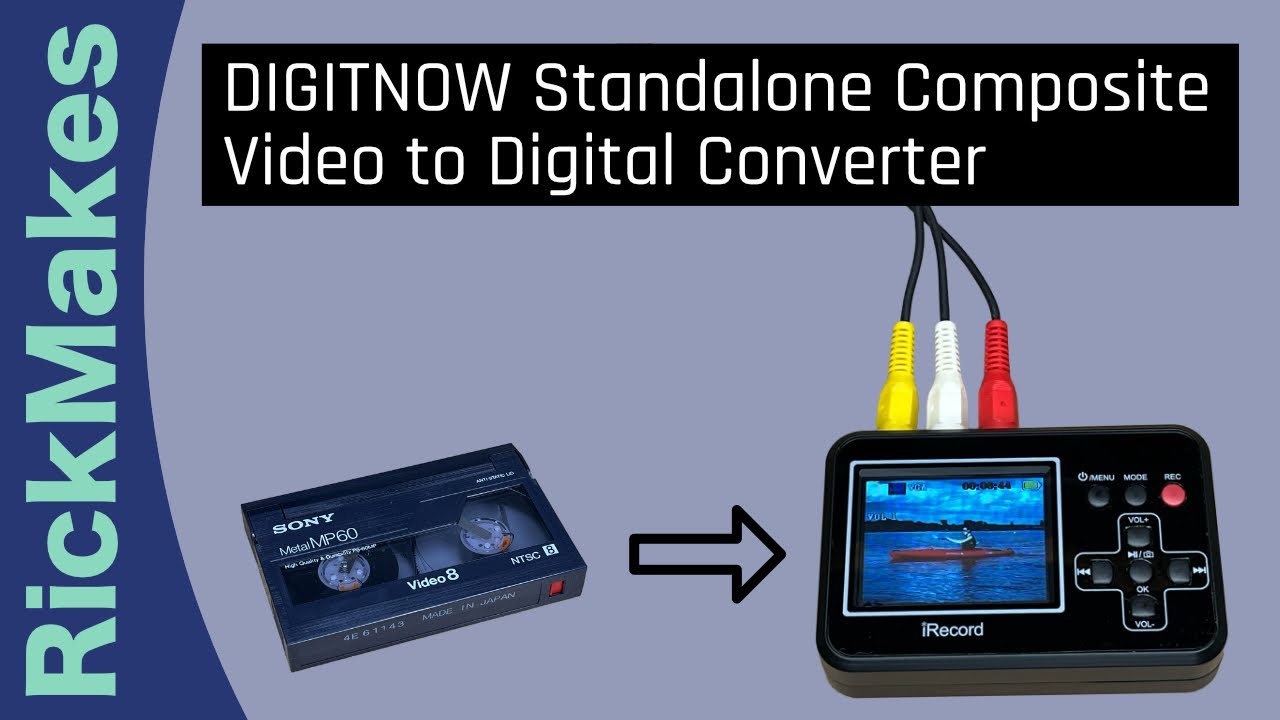 DigitNow br120 DIGITNOW Video to Digital Converter,VHS to Digital Converter  to Capture Video from VCRs,VHS Tapes,Hi8,Camcorder,DVD,TV Box and G