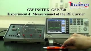 Instek GSP-730 Experiment 4: Measurement of the RF carrier screenshot 1