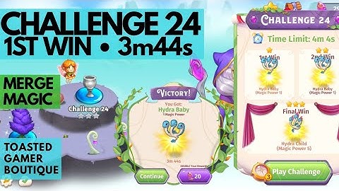 Merge Magic Challenge 24 • 3m44s On 1st Win ☆☆☆