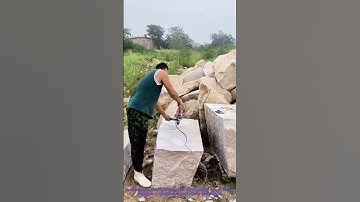 How to Split Stone with Wedges | Traditional Method