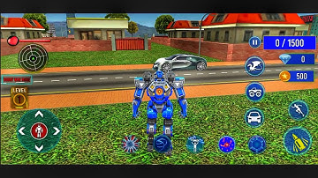 Monster Truck Robot Wars - New Dragon Robot Game - Android Gameplay