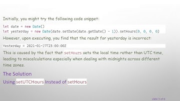 Getting the Correct Yesterday Midnight Date in JavaScript